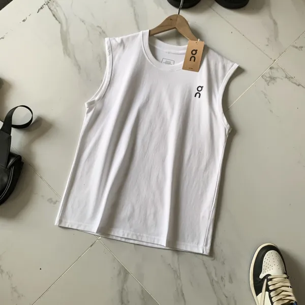 On Running Logo Sleeveless Top Black Vest-Top - 12