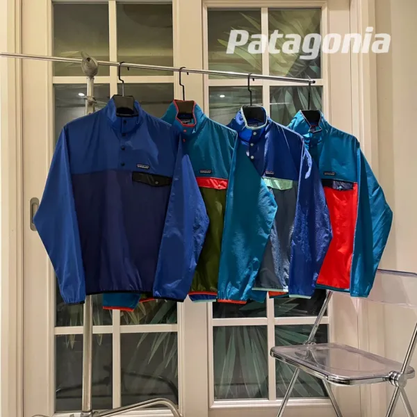 Patagonia Snap-T Pullover Fleece Jacket Multicolor Outerwear - 12