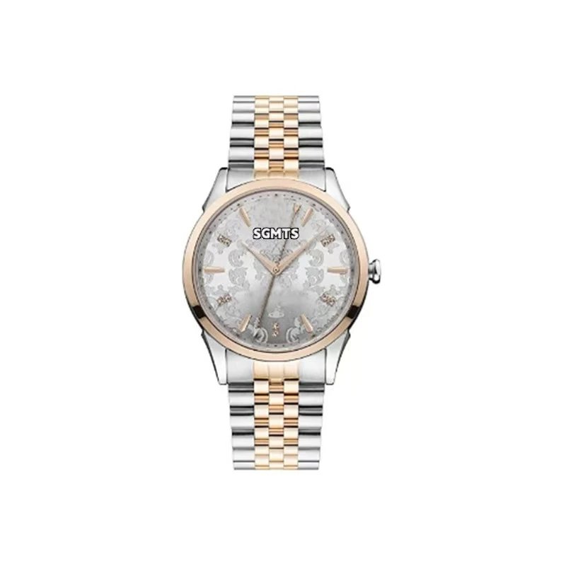 Design SGMTS Classic Two-Tone Silver-Gold Quartz Watch Watches - 13