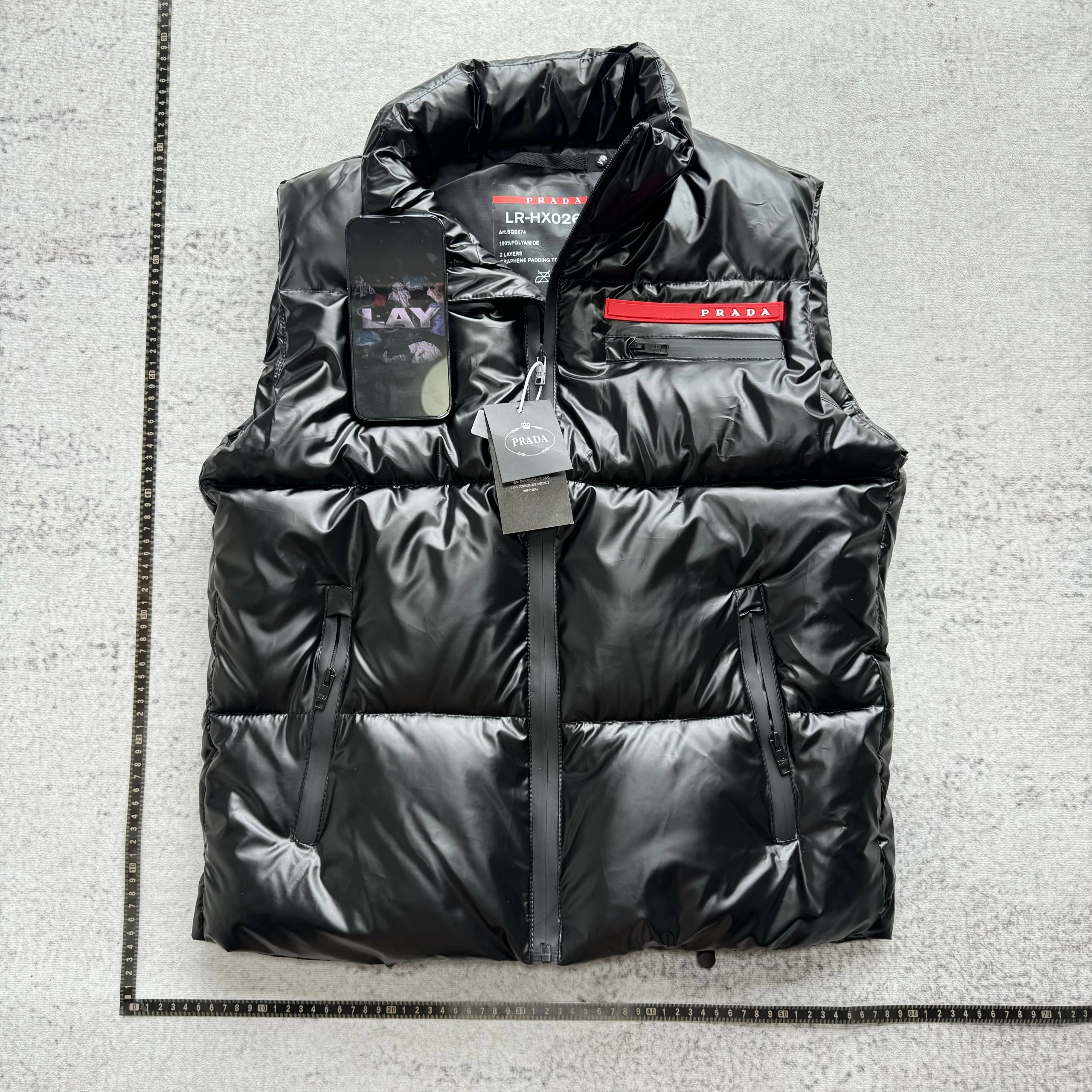 Prada Down Jackets LR-HX026 hooded puffer jacket with chest zip pocket image 6