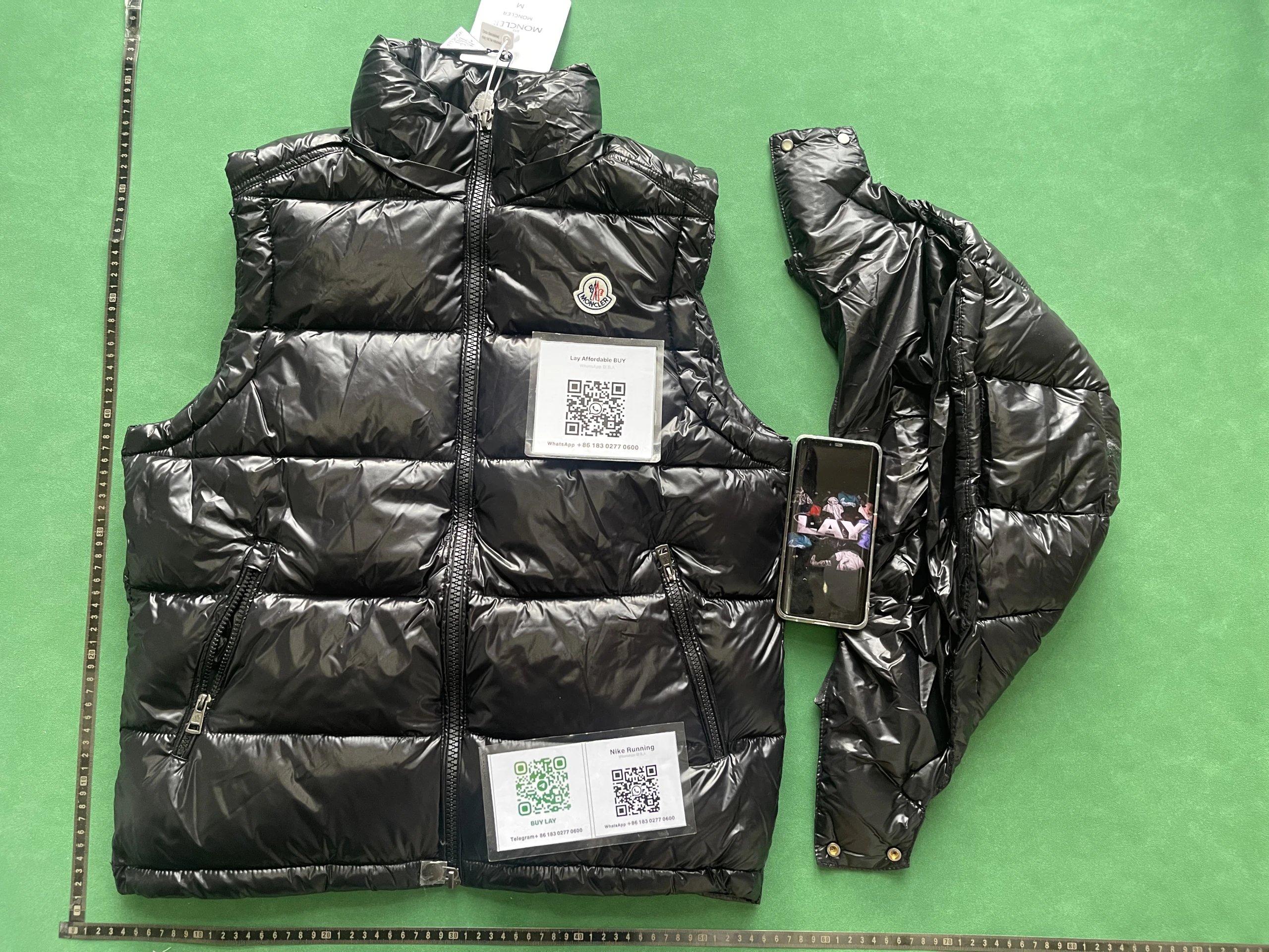 Moncler Vests Quilted puffer vest with detachable hood image 3