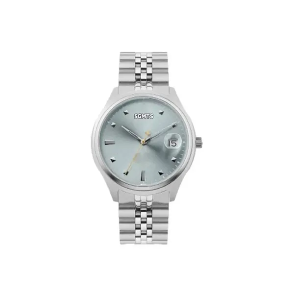 Design SGMTS Minimalist Silver Dial Stainless Steel Watch Watches - 1