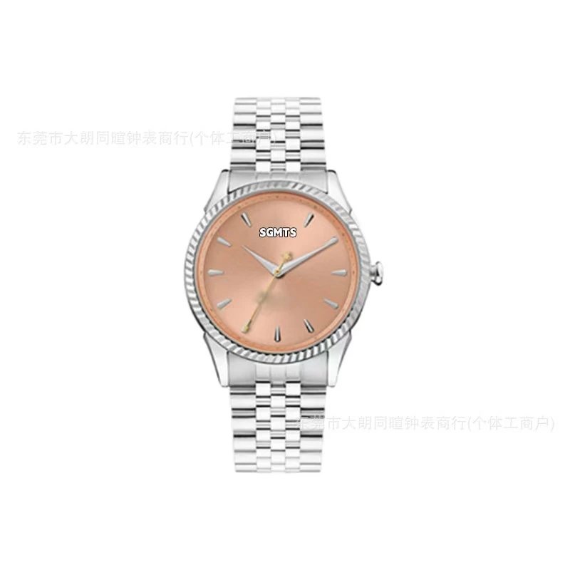 Design Minimalist Rose Gold Dial Stainless Steel Watch Watches