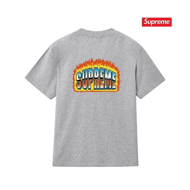 Supreme T-Shirts Flame Logo Graphic product detail image 1