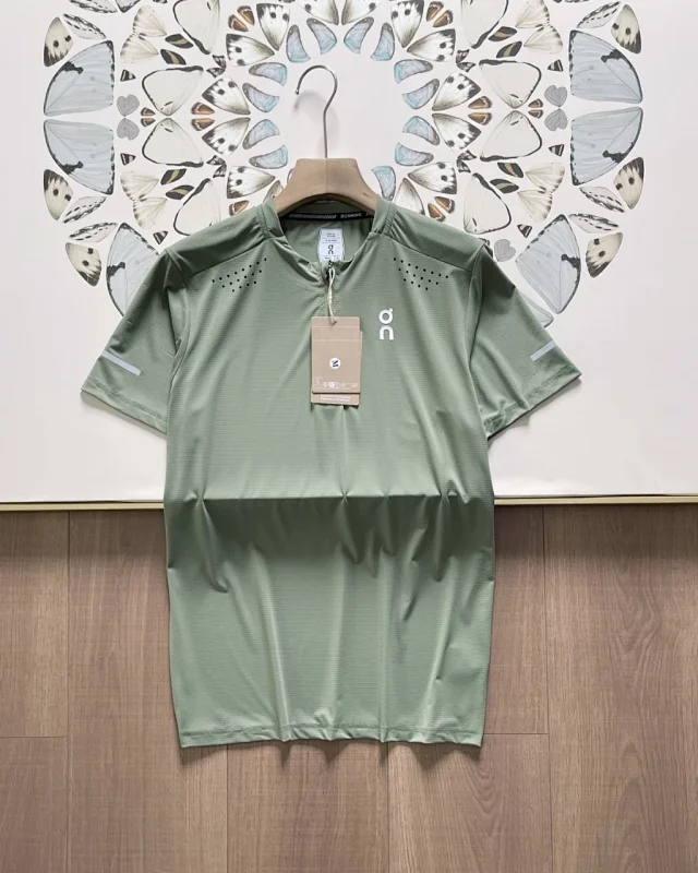 On T-Shirts Men's short-sleeve half-zip running T-shirt product detail image 6