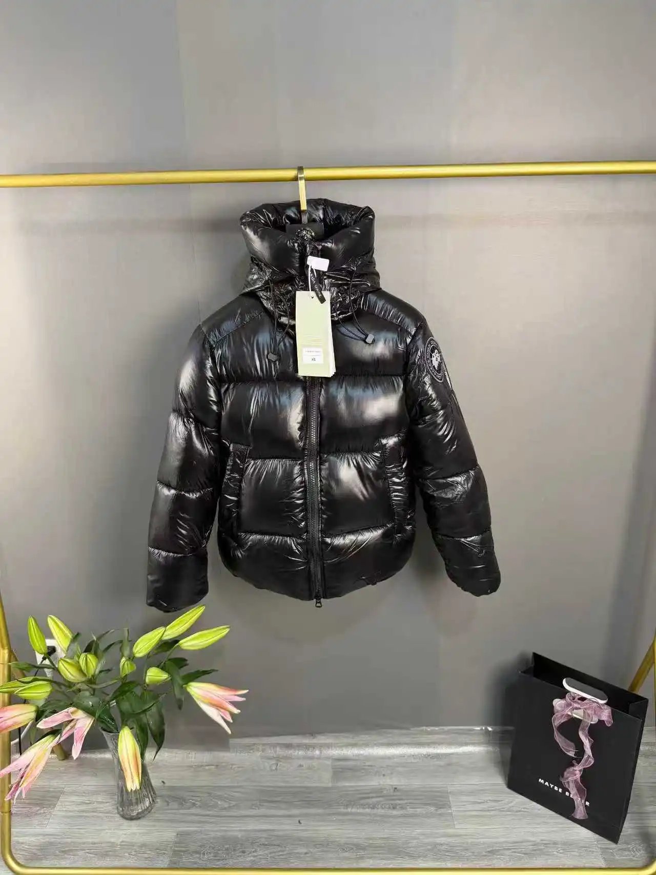 Canada Goose Down Jackets Quilted puffer jacket with Arctic Program sleeve patch — 32