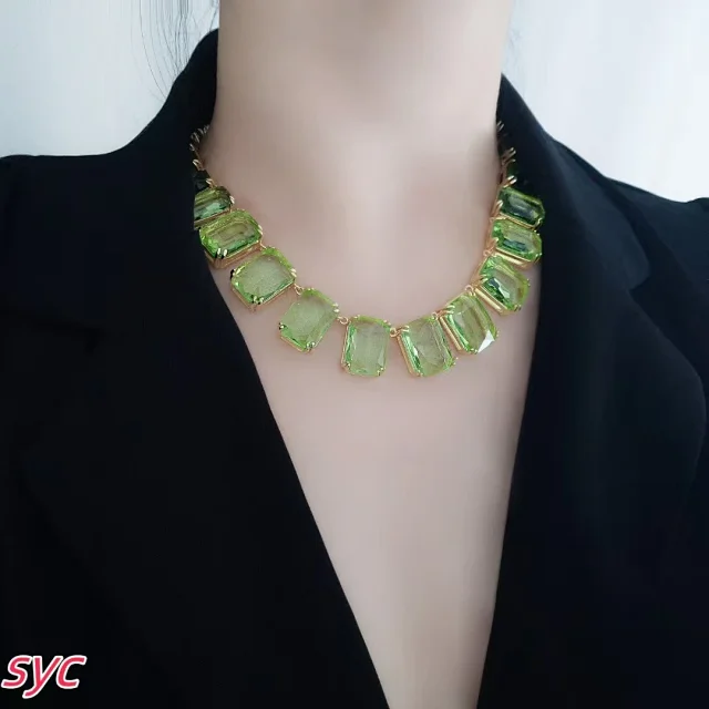 Swarovski Jewelry Crystal Halo Link Necklace product detail image 7