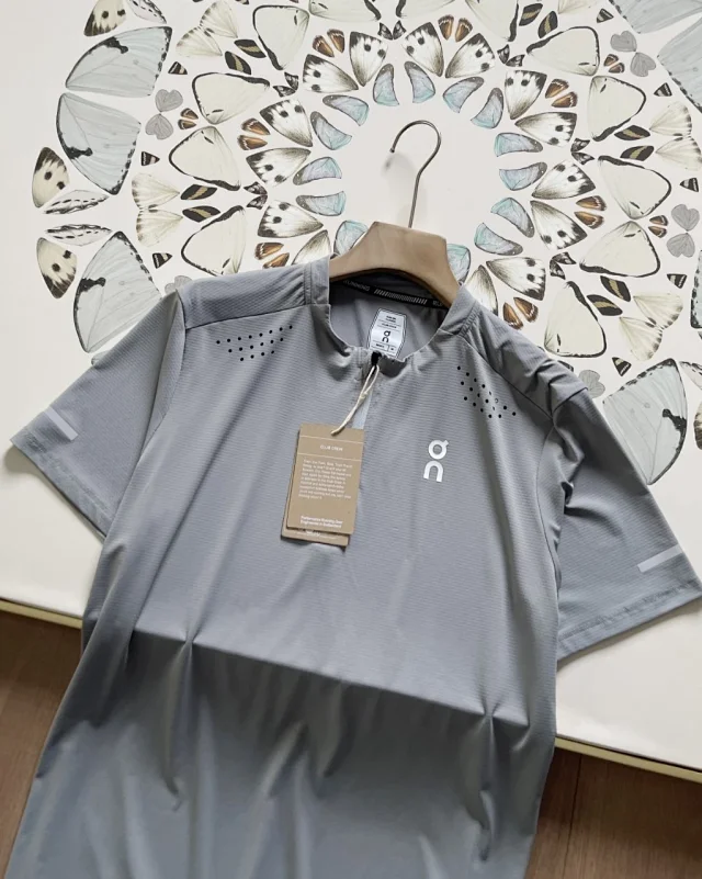 On T-Shirts Men's short-sleeve half-zip running T-shirt product detail image 11