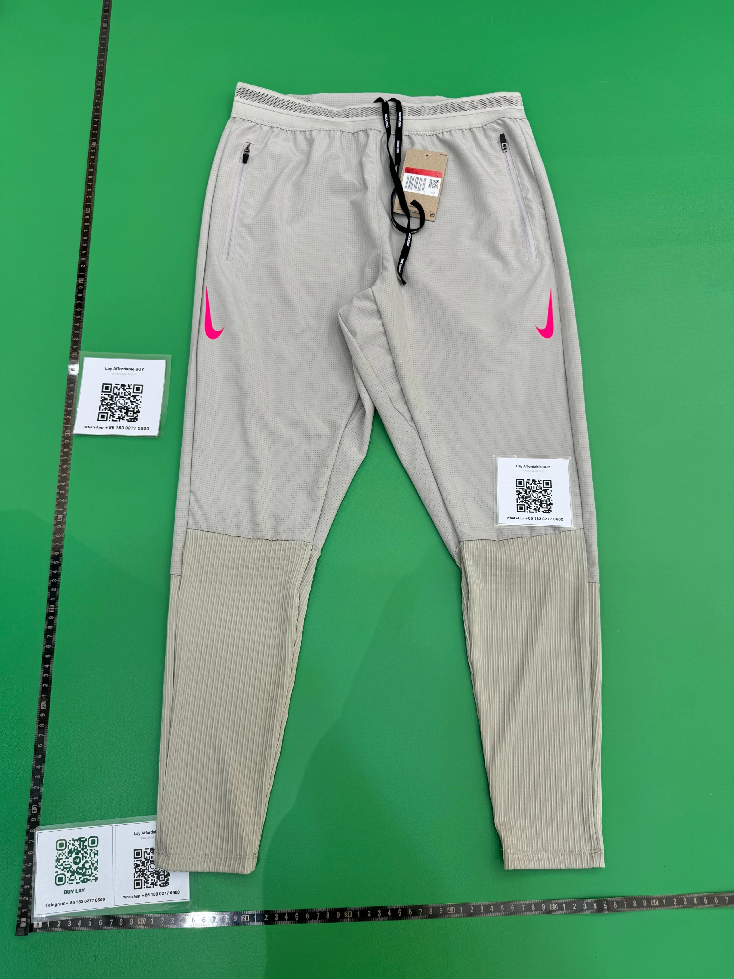 Nike AeroSwift Dri-FIT ADV Running Pants Football Grey Pink