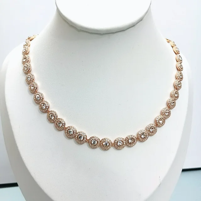 Swarovski Jewelry Crystal Halo Link Necklace product detail image 13