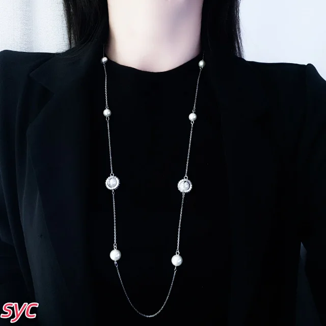 Swarovski Jewelry Crystal Halo Link Necklace product detail image 11