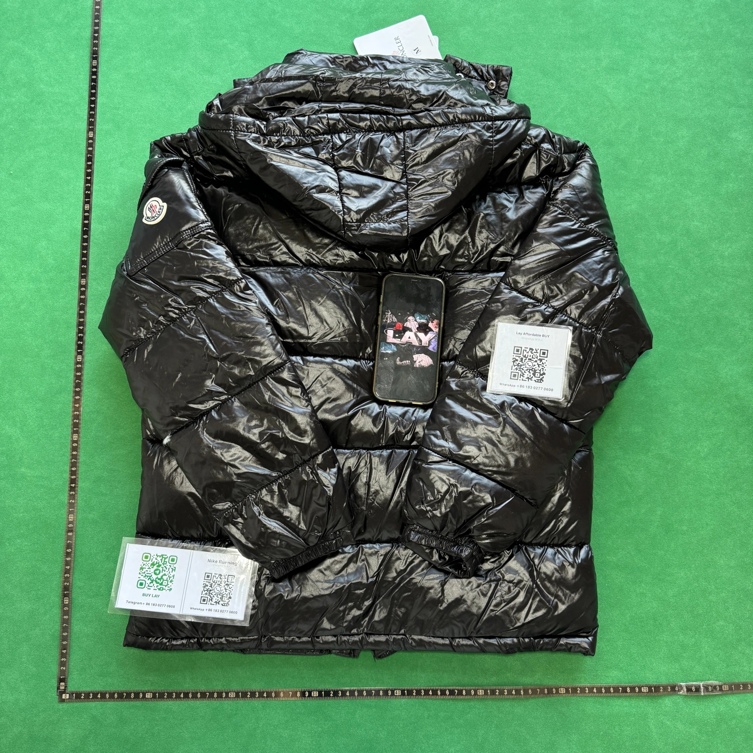 Moncler Down Jackets Hooded shiny puffer jacket image 3