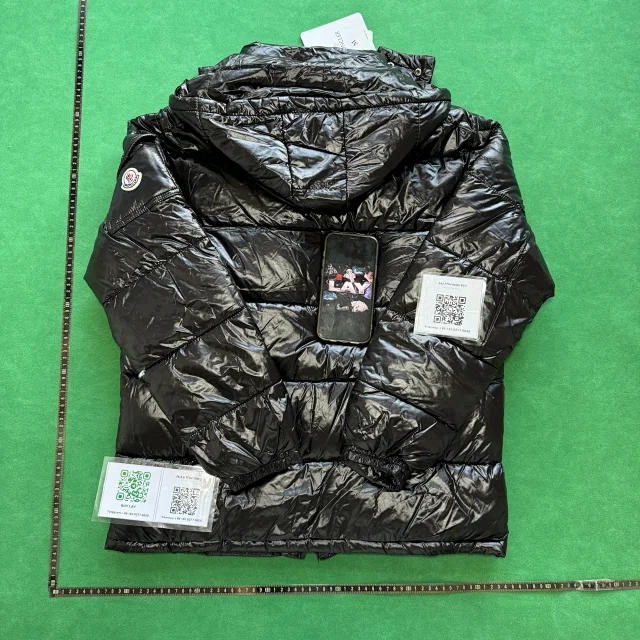 Moncler Down Jackets Hooded shiny puffer jacket product detail image 3