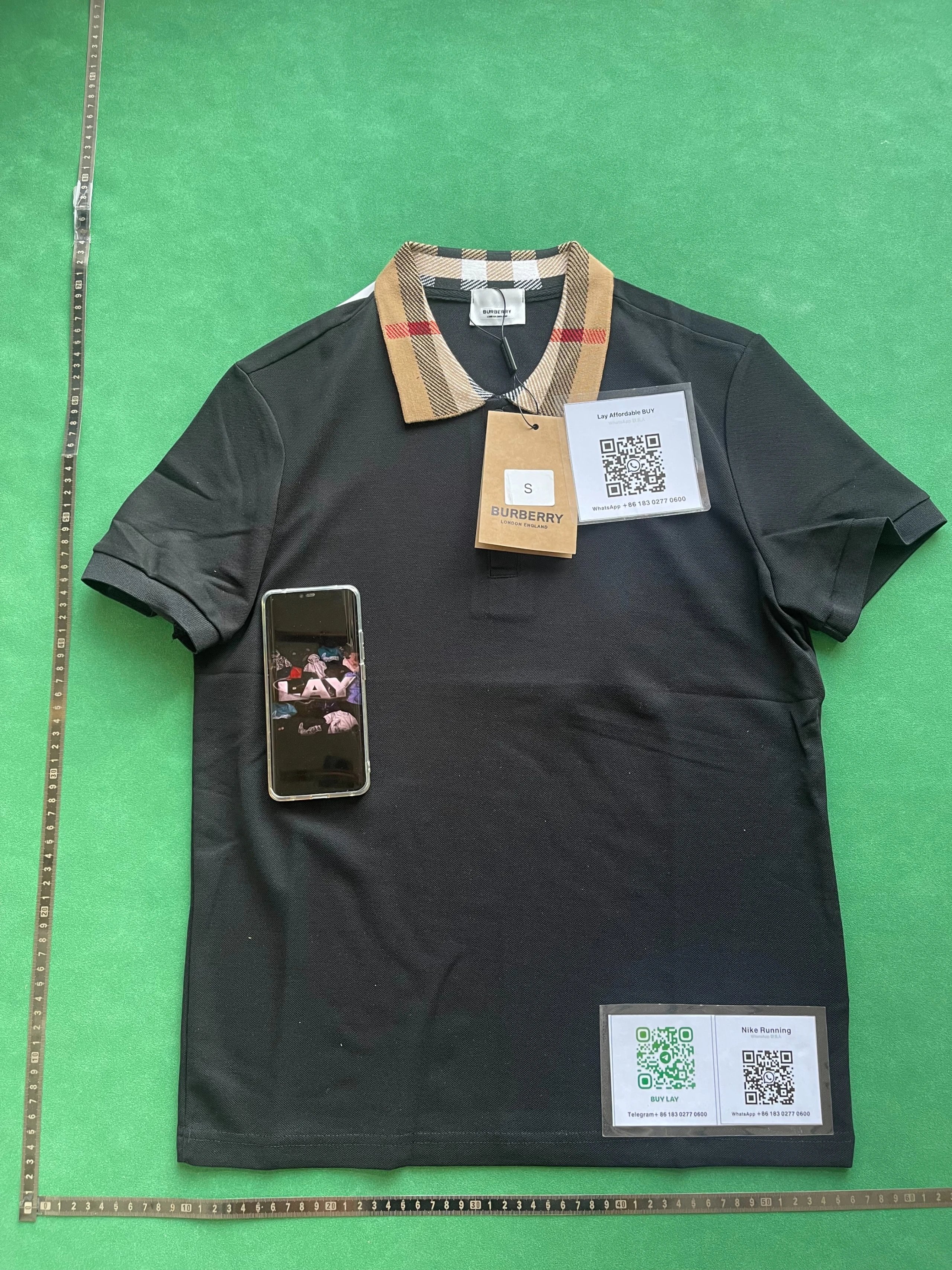 Burberry Shirts Short-Sleeve Polo Shirt with Equestrian Knight or B Monogram Embroidery image 13