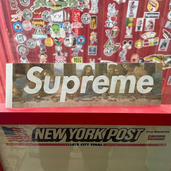 Trendy Supreme Milan Sticker Opening Limited Edition Stickers Boxlogomilan Last Supper Stickers