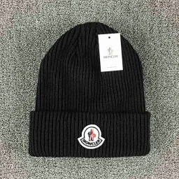 thumbnail for Amazon cross-border e-commerce hot fashion hat oncler Beanie autumn and winter warm hat men's and women's casual hats, Korean version of versatile knitted hats, Hong Kong style travel hats, ski hats, cold hats