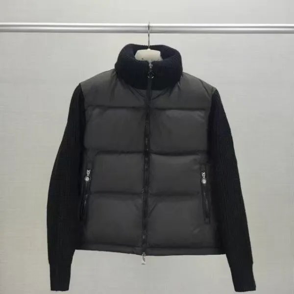 Moncler Velvet Down Jacket Dusty Pink Outerwear - 9