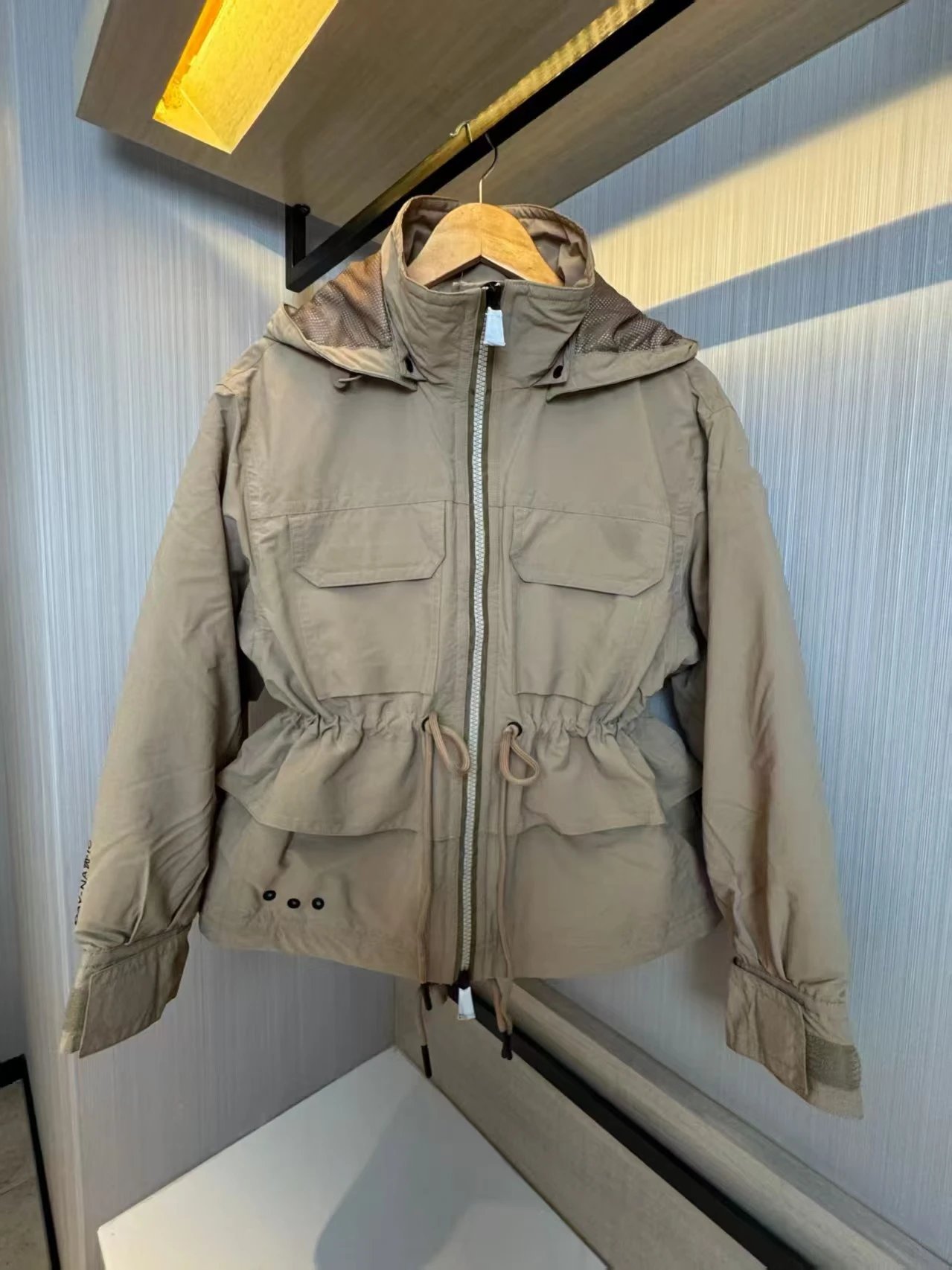 Moncler Velvet Down Jacket Dusty Pink Outerwear - 10