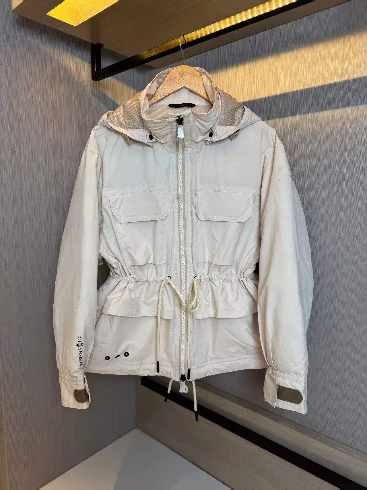 Moncler Velvet Down Jacket Dusty Pink Outerwear - 11