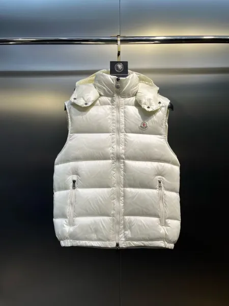 Moncler Maya Vest White Down Vest Outerwear.vest - 1