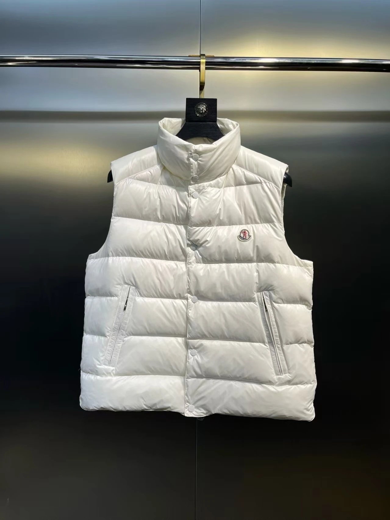 Moncler Velvet Down Jacket Dusty Pink Outerwear - 8