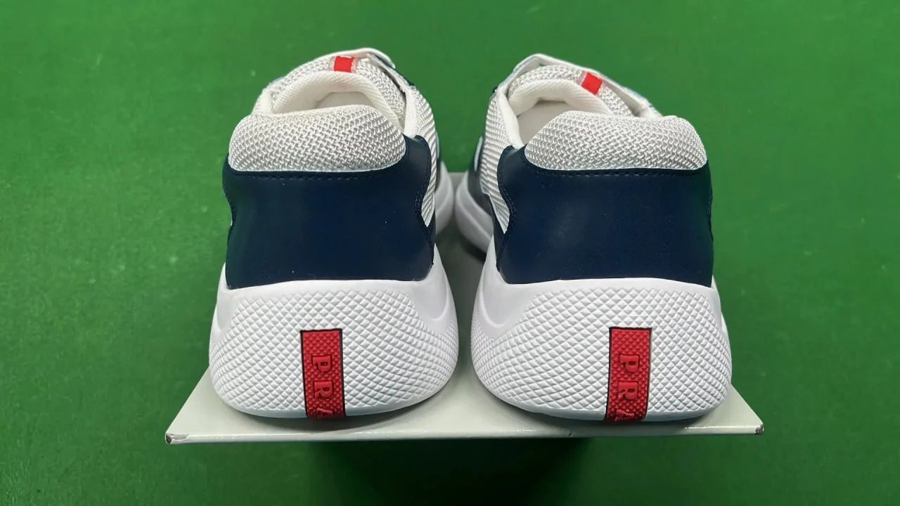 Prada Re-Nylon Nylon Sneakers Light Blue Mesh Sneakers - 3