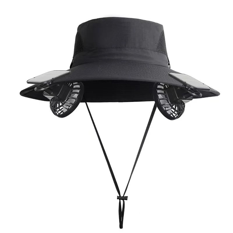 Unbranded Hats Solar-Powered Fan Sun Hat — 11