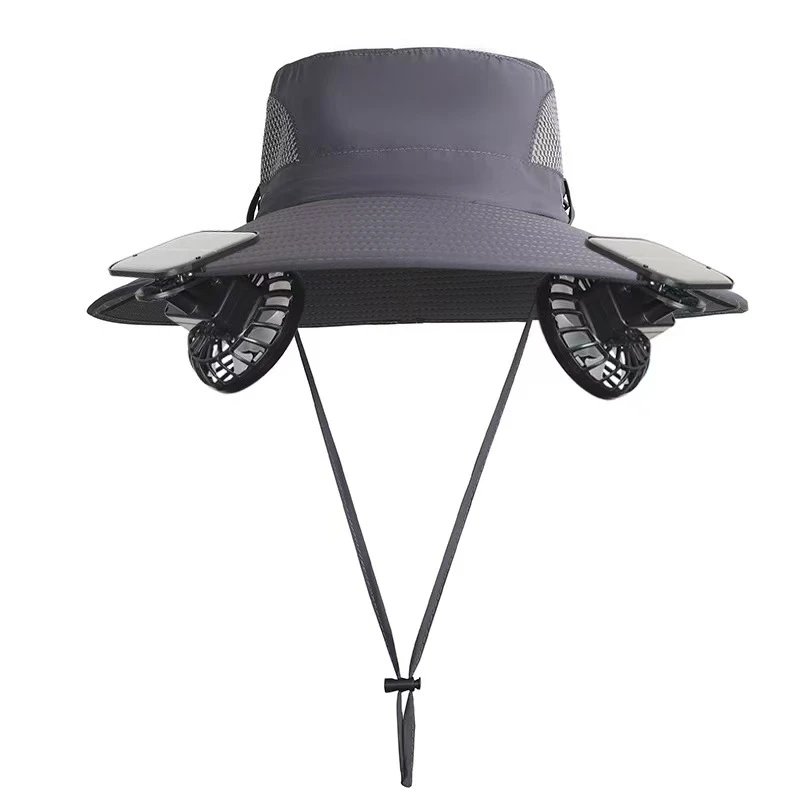 Unbranded Hats Solar-Powered Fan Sun Hat — 9