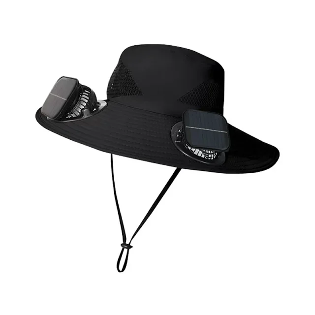 Unbranded Hats Solar-Powered Fan Sun Hat product detail image 6