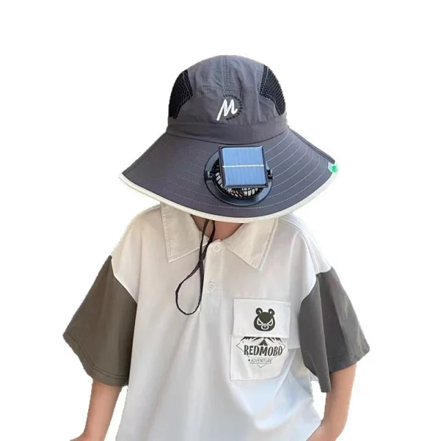Unbranded Hats Solar-Powered Fan Sun Hat product detail image 4
