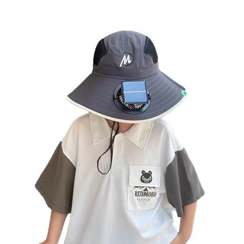 Unbranded Hats Solar-Powered Fan Sun Hat — 4