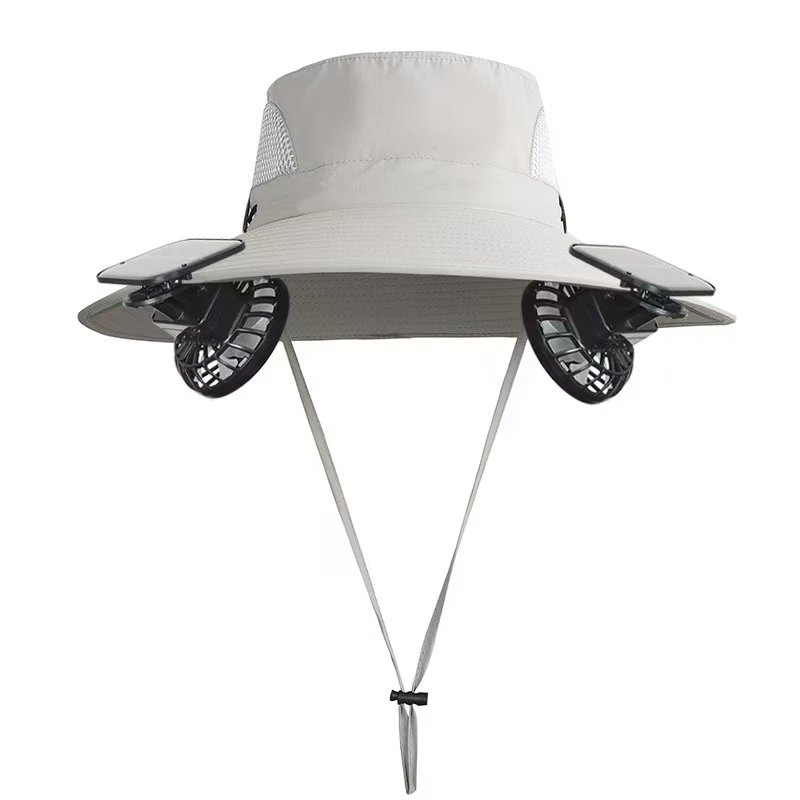 Unbranded Hats Solar-Powered Fan Sun Hat — 10