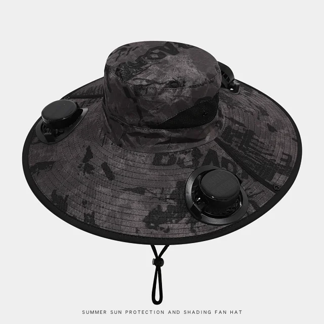Unbranded Hats Solar-Powered Fan Sun Hat product detail image 8