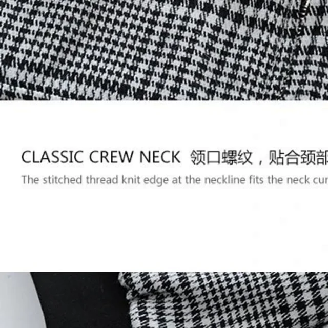 Unbranded Jackets Houndstooth zip-front jacket with flap chest pockets product detail image 13