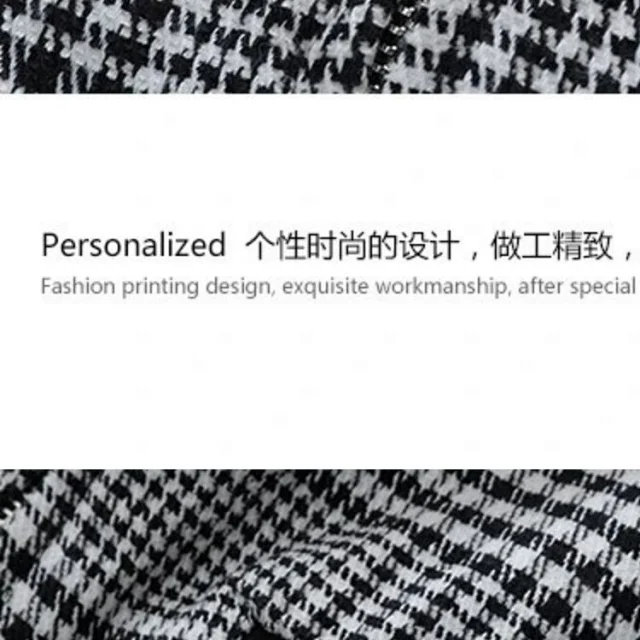 Unbranded Jackets Houndstooth zip-front jacket with flap chest pockets product detail image 17