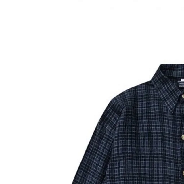 RFAUSNITY Shirts Plaid Long-Sleeve Button-Up Shirt with Chest Pocket product detail image 9