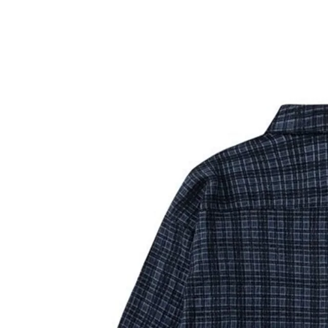 RFAUSNITY Shirts Plaid Long-Sleeve Button-Up Shirt with Chest Pocket product detail image 11