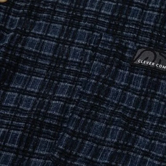 RFAUSNITY Shirts Plaid Long-Sleeve Button-Up Shirt with Chest Pocket product detail image 24