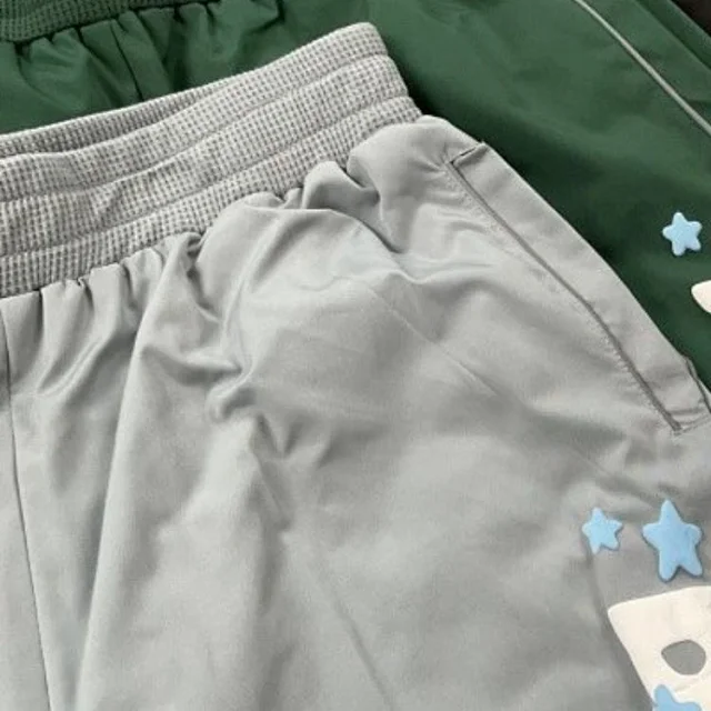 Broken Planet Trousers Drawstring straight-leg graphic product detail image 8