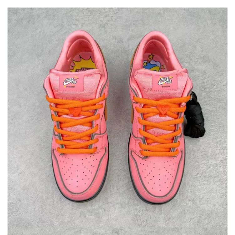 Nike SB Pink Orange Skate Shoes Unisex Sneakers