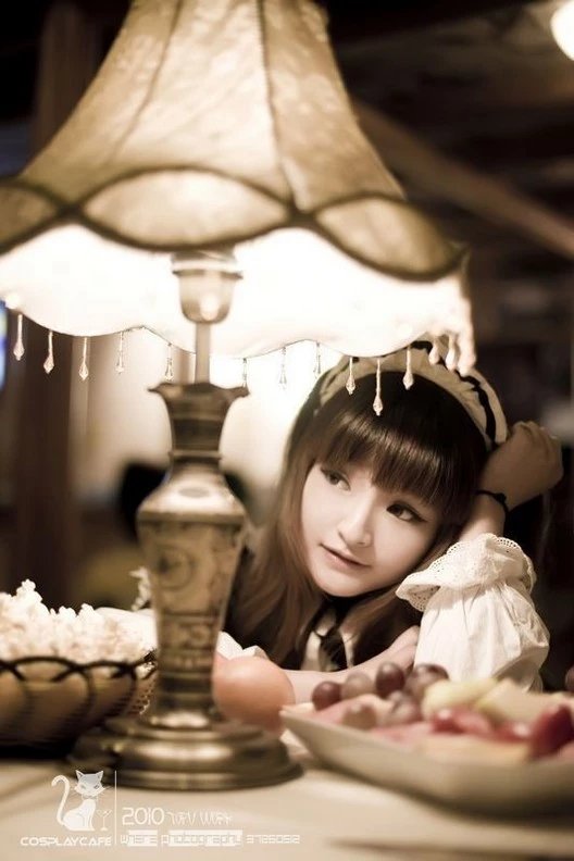 可爱日系美女性感女仆装咖啡厅写真