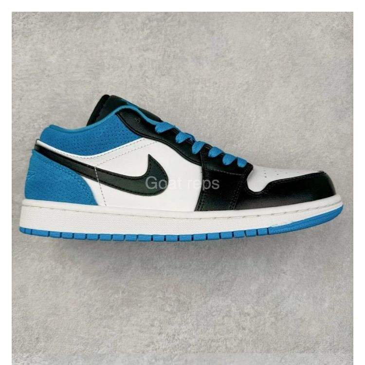 Nike Air Jordan 1 Low Brown Black Leather Sneakers