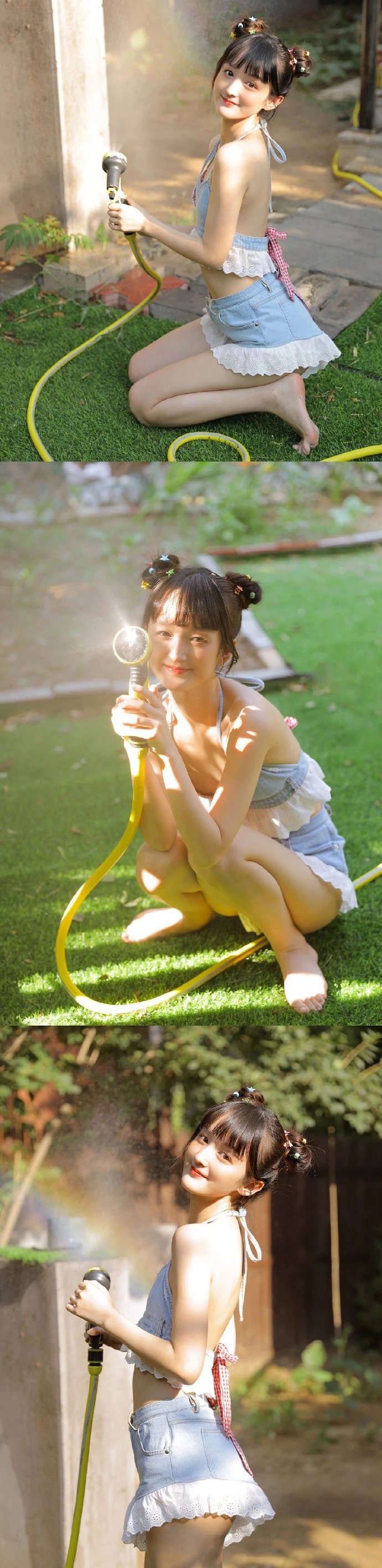 养眼mm可爱小虎牙甜美清新户外写真