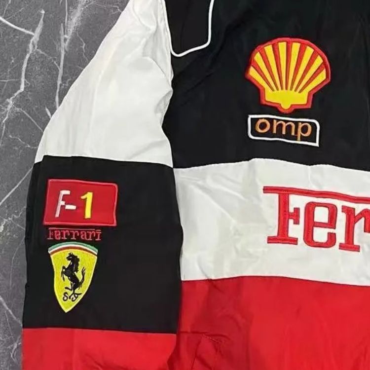 Lamborghini Racing-Style Full-Zip Track Jacket Black - 18