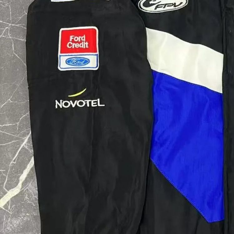 Lamborghini Racing-Style Full-Zip Track Jacket Black - 24