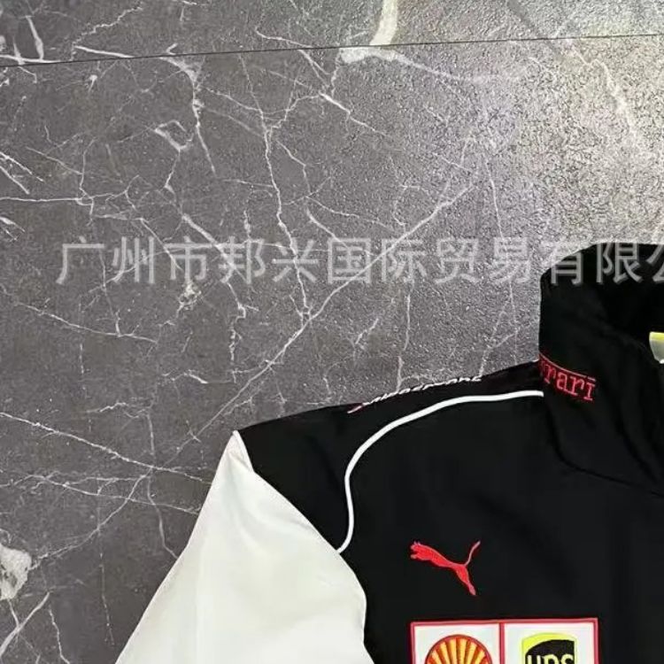 Lamborghini Racing-Style Full-Zip Track Jacket Black - 30