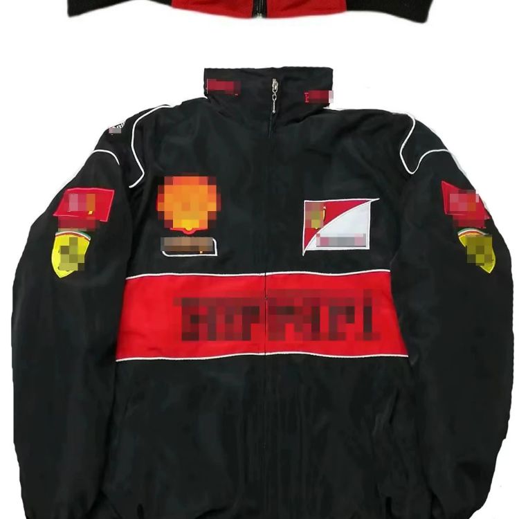 Lamborghini Racing-Style Full-Zip Track Jacket Black - 39