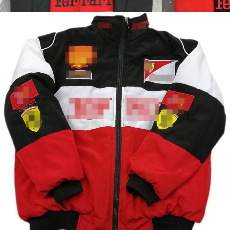 Lamborghini Racing-Style Full-Zip Track Jacket Black - 38