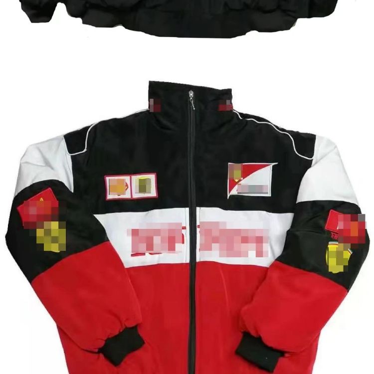 Lamborghini Racing-Style Full-Zip Track Jacket Black - 40