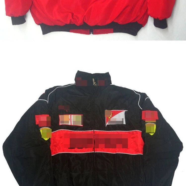 Lamborghini Racing-Style Full-Zip Track Jacket Black - 42